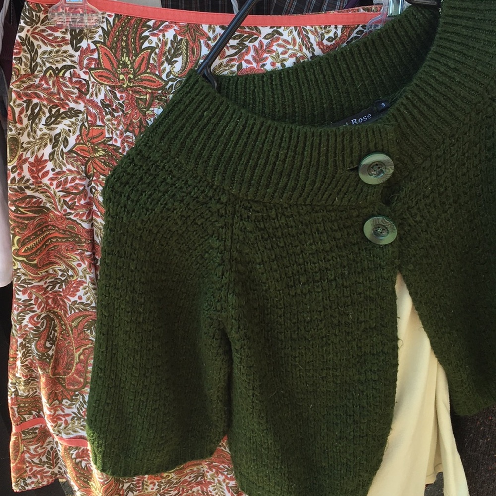 Ann Taylor skirt and tank and Carol Rose sweater.